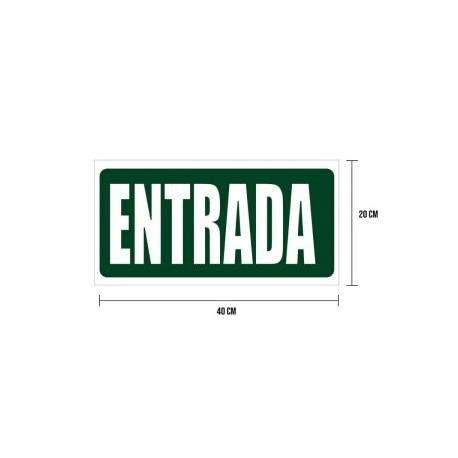 Cartel «entrada»