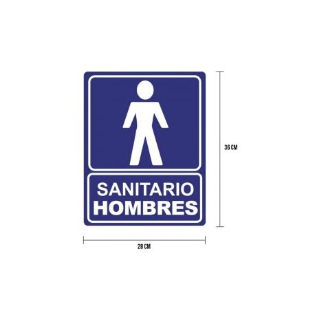 Cartel «sanitario hombres»