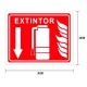 Cartel «extintor» (horizontal)