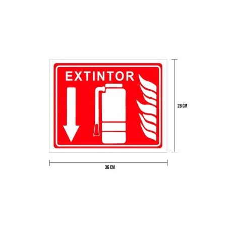 Cartel «extintor» (horizontal)