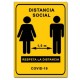 Cartel Distancia Social