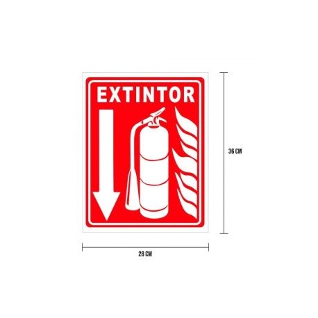 Cartel «extintor» (vertical)