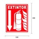 Cartel «extintor» (vertical)