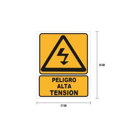 Cartel «peligro alta tensión»