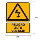 Cartel «peligro alto voltaje»