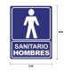 Cartel «sanitario hombres»