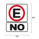 Cartel No estacionarse
