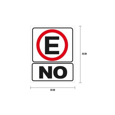 Cartel No estacionarse