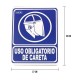 Cartel Uso Obligatorio de protector facial
